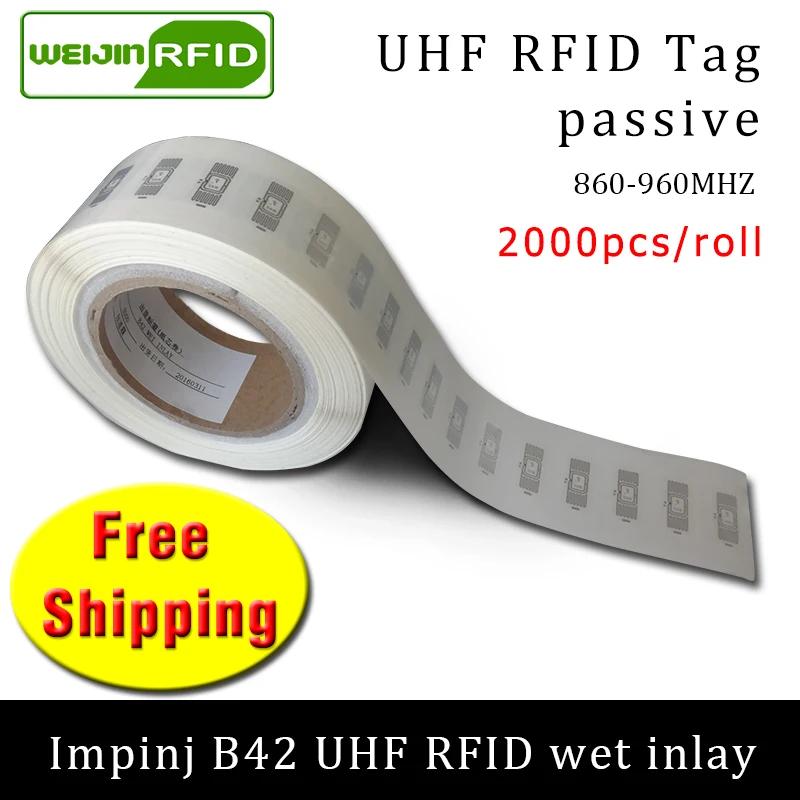 RFID ± UHF ƼĿ Impinj B42 EPC6C  η 915mhz868 mhz860-960mhz 2000     RFID 